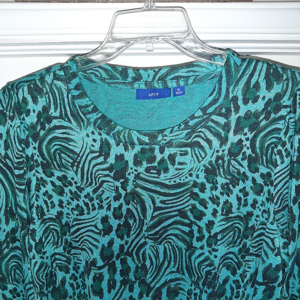 Patterned Green Sweater - Picture 2 of 6